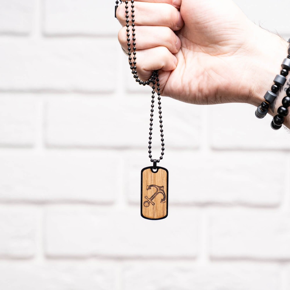 Nieśmiertelnik Bewood - Kotwica - Dąb (5)