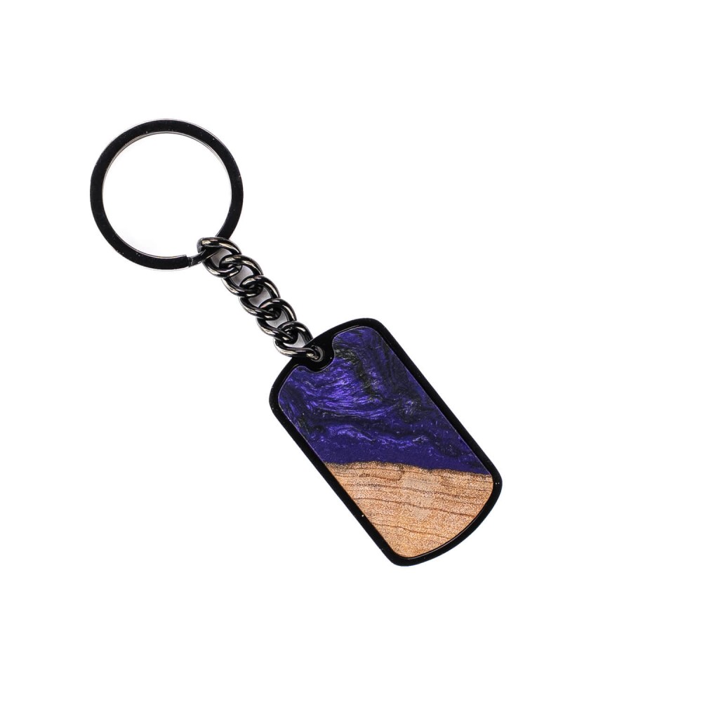 Wooden Keychain Unique Violet (1)