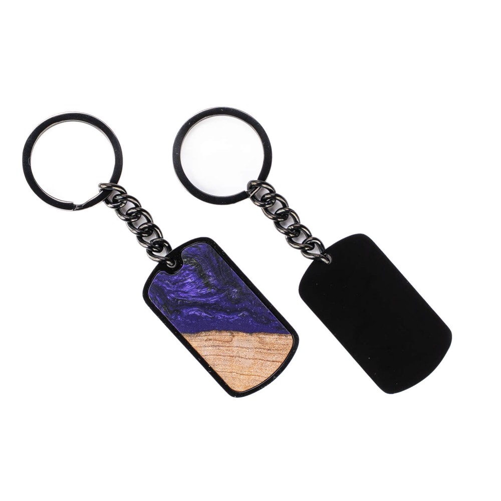Wooden Keychain Unique Violet (2)