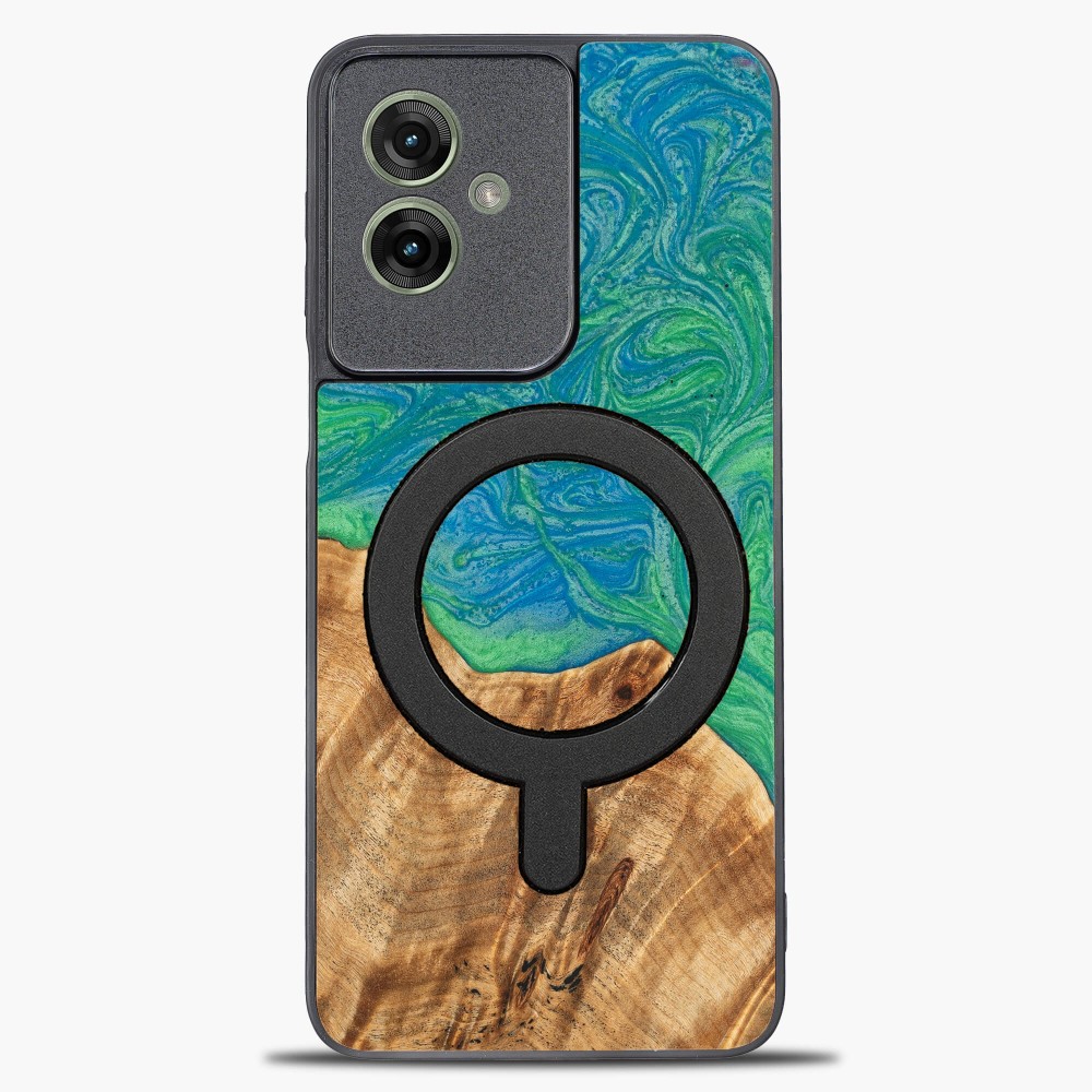 Etui Bewood Unique do Motorola G55 5G - Neons - Tokyo z MagSafe (1)