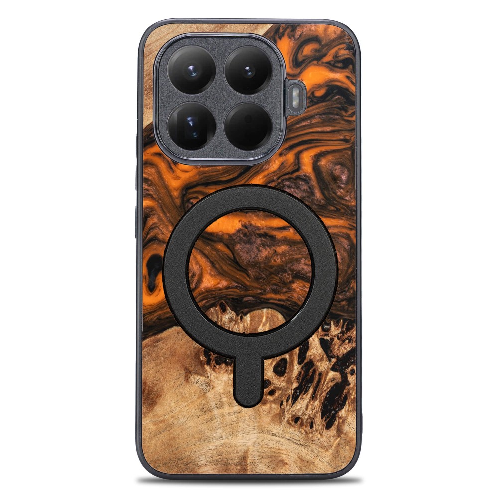 Bewood Resin Case for Xiaomi 15T Pro - Orange with MagSafe (1)