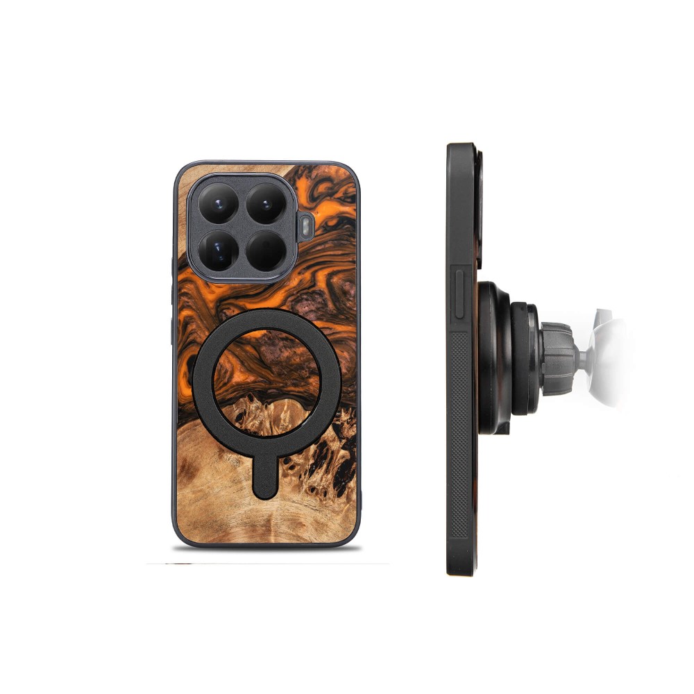 Bewood Resin Case for Xiaomi 15T Pro - Orange with MagSafe (2)