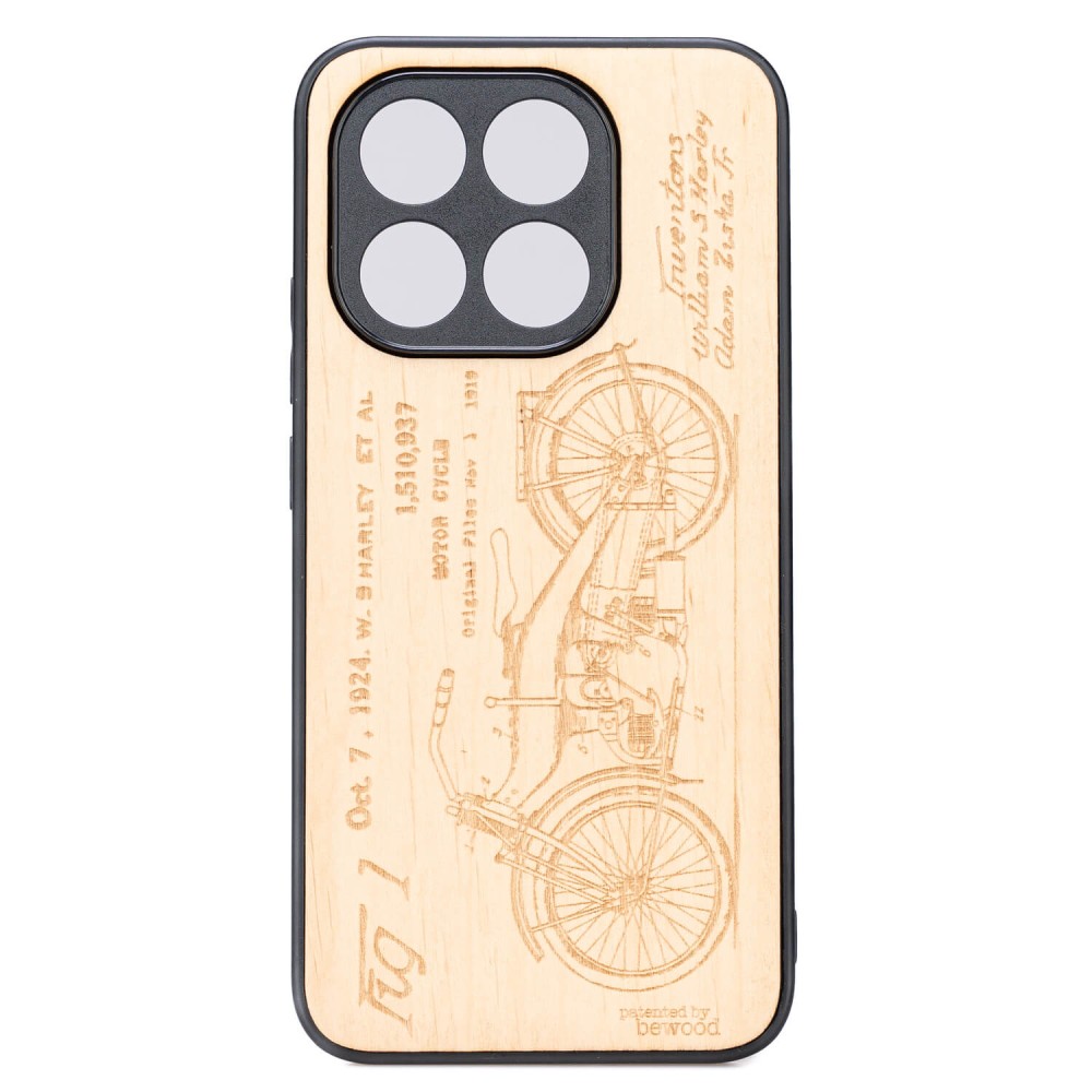 Drewniane Etui Bewood do Xiaomi 15T HARLEY PATENT ANIEGRE (1)
