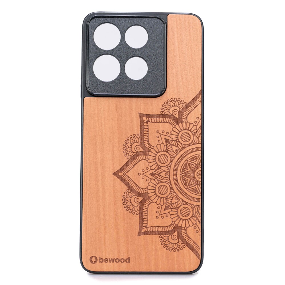 Drewniane Etui Bewood do Motorola G86 5G MANDALA JABŁOŃ (1)