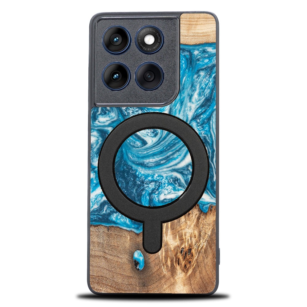 Bewood Resin Case for Motorole Edge 70 - Planets - Uranus with MagSafe (1)