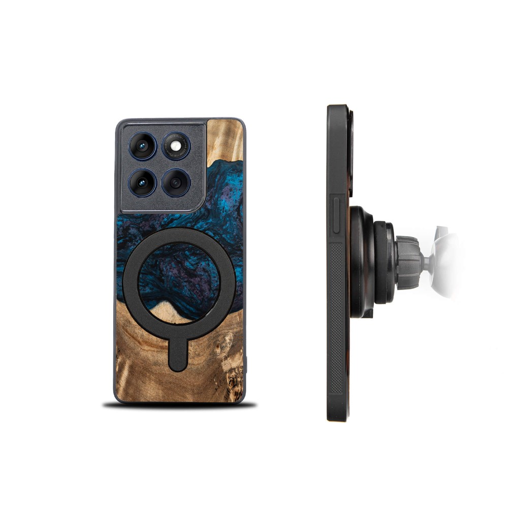 Bewood Resin Case for Motorole Edge 70 - Planets - Neptune with MagSafe (2)