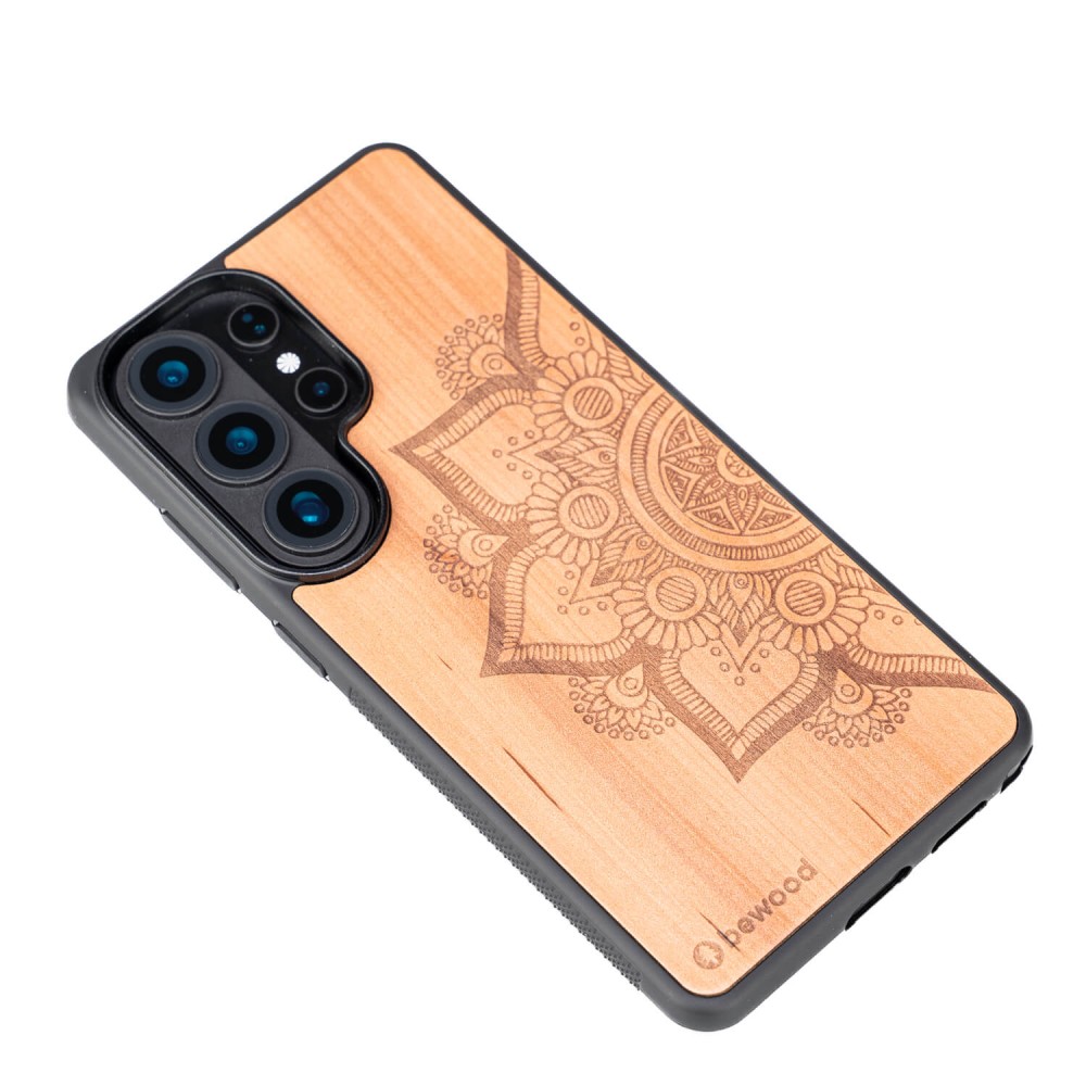 Drewniane Etui Bewood do Samsung Galaxy S26 Ultra MANDALA JABŁOŃ (3)
