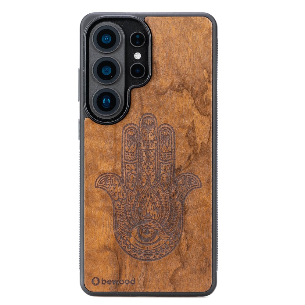Drewniane Etui Bewood do Samsung Galaxy S26 Ultra HAMSA IMBUIA (1)