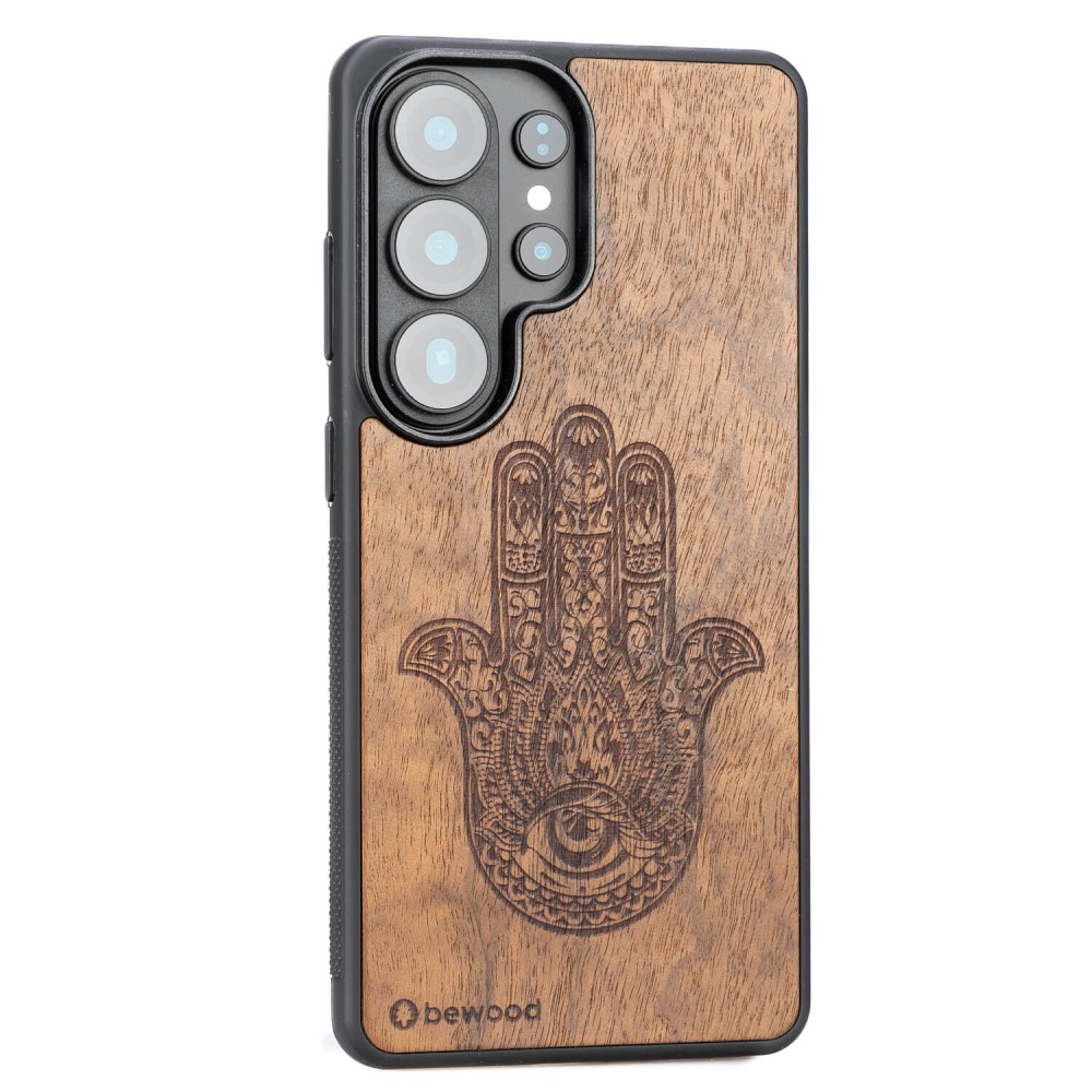 Drewniane Etui Bewood do Samsung Galaxy S26 Ultra HAMSA IMBUIA (2)