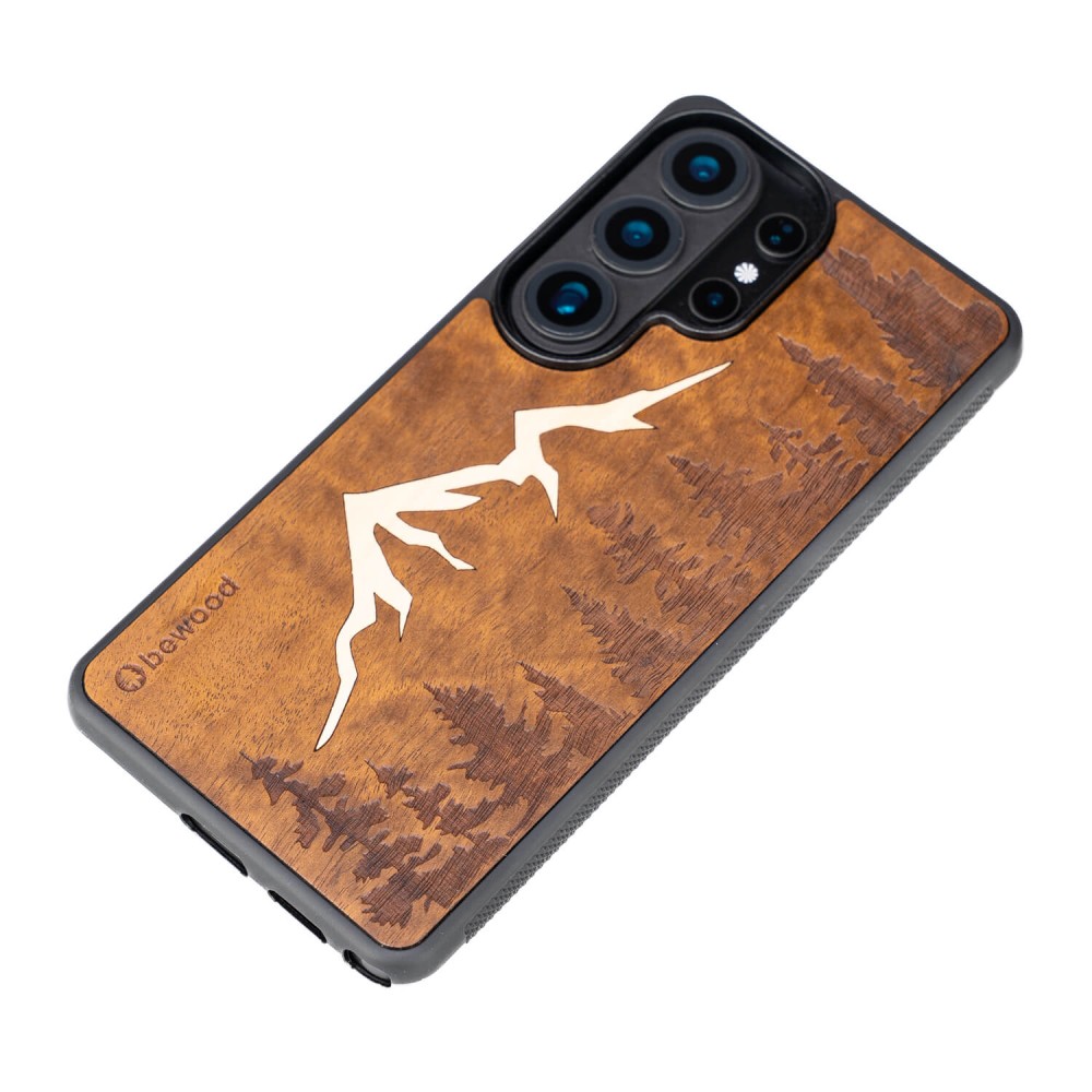 Drewniane Etui Bewood do Samsung Galaxy S26 Ultra GÓRY IMBUIA (3)