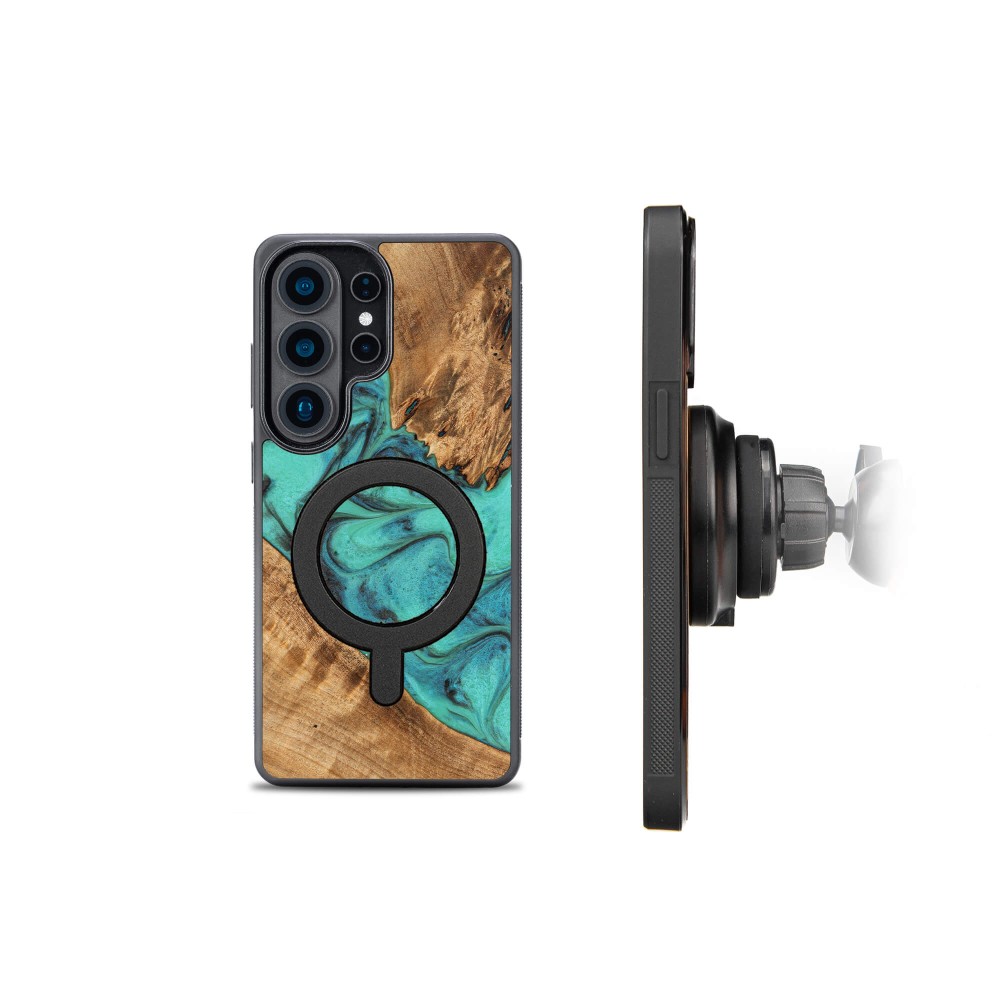 Etui Bewood Unique do Samsung Galaxy S26 Ultra - Turquoise z MagSafe (2)