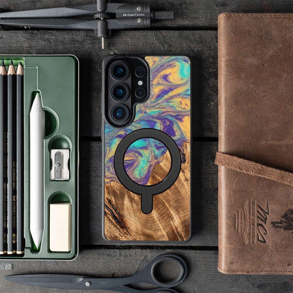 Bewood Resin Case for Samsung Galaxy S26 Ultra - Planets - Mercury with MagSafe (3)