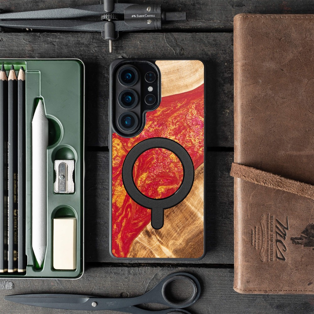 Etui Bewood Unique do Samsung Galaxy S26 Ultra - Neons - Paris z MagSafe (3)