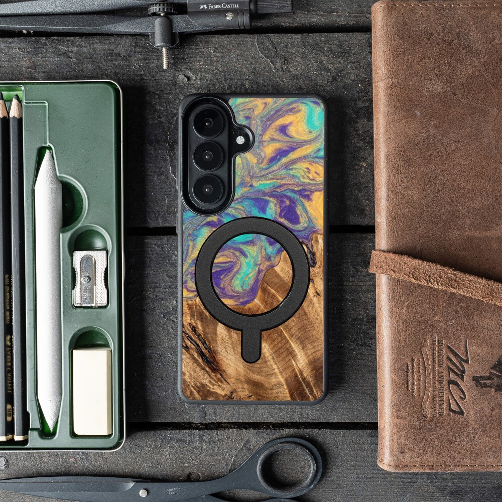 Bewood Resin Case for Samsung Galaxy S26 Plus - Planets - Mercury with MagSafe (3)