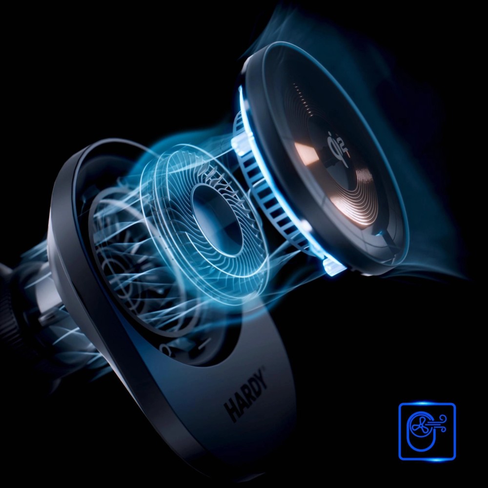 Uchwyt samochodowy / ładowarka indukcyjna 3mk Hardy AeroCharger 15W MPP Qi2 Black (7)