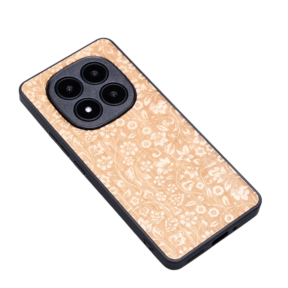 Drewniane Etui Bewood do Xiaomi Redmi Note 15 Pro 5G KWIATY POLNE ANIEGRE (3)