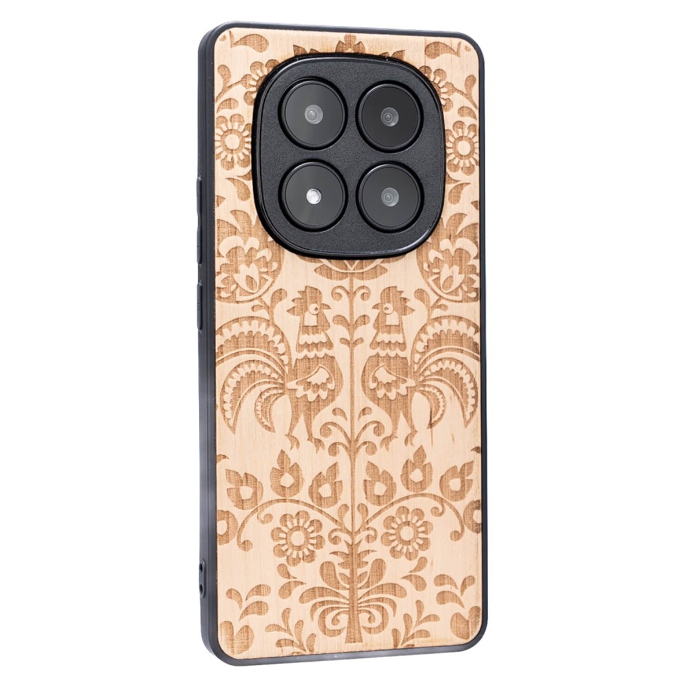 Drewniane Etui Bewood do Xiaomi Redmi Note 15 5G POLSKI FOLK ANIEGRE (2)