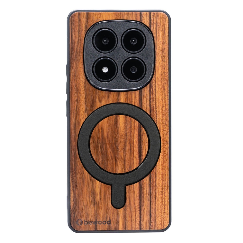 Drewniane Etui Bewood do Xiaomi Redmi Note 15 5G PALISANDER SANTOS z MagSafe (1)