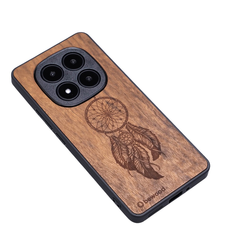 Drewniane Etui Bewood do Xiaomi Redmi Note 15 5G ŁAPACZ SNÓW IMBUIA (3)