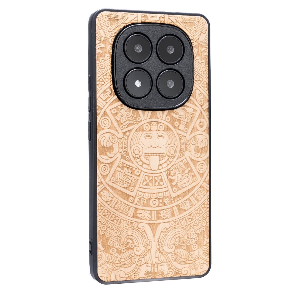 Drewniane Etui Bewood do Xiaomi Redmi Note 15 5G KALENDARZ AZTECKI ANIEGRE (2)