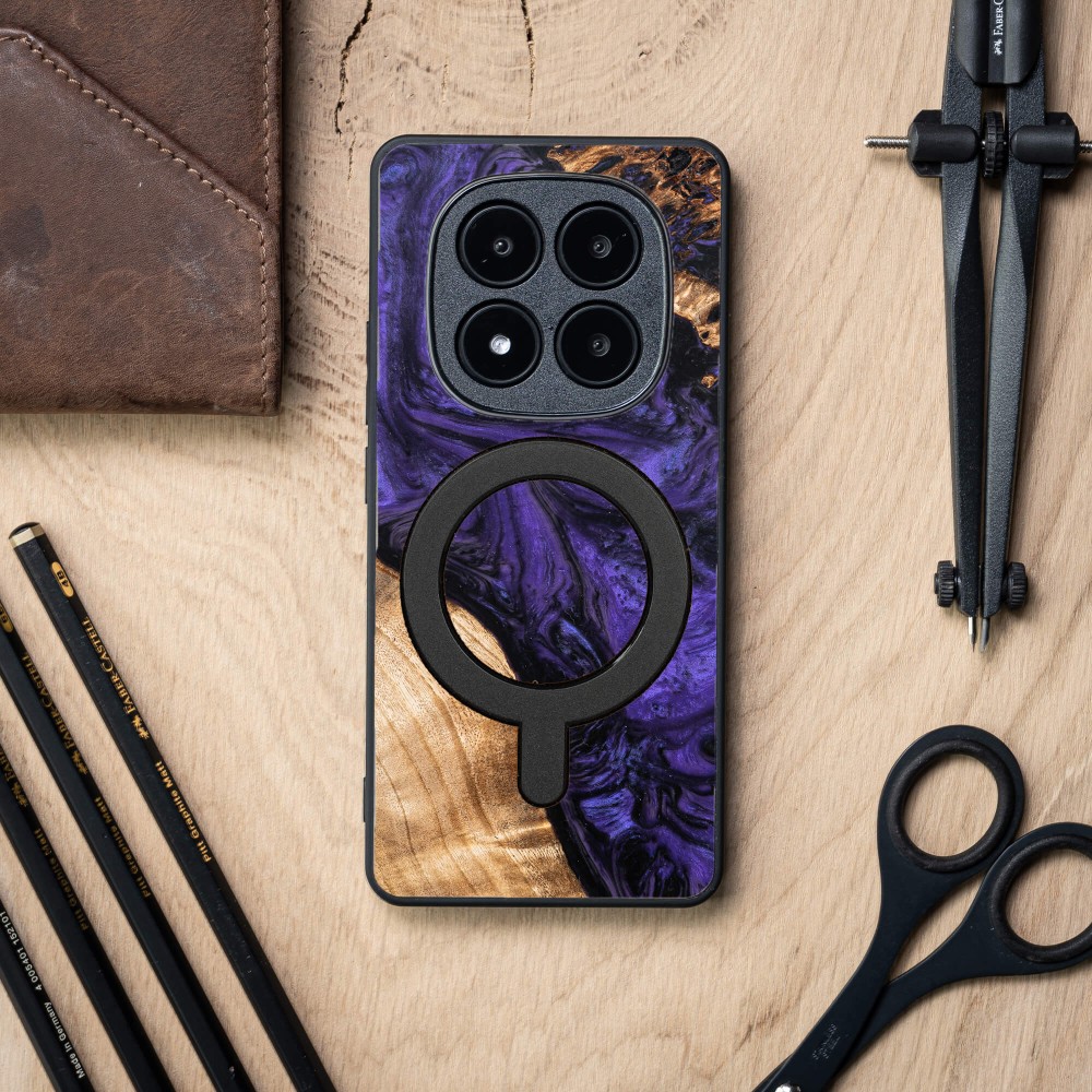 Etui Bewood Unique do Xiaomi Redmi Note 15 Pro 5G - Violet z MagSafe (3)