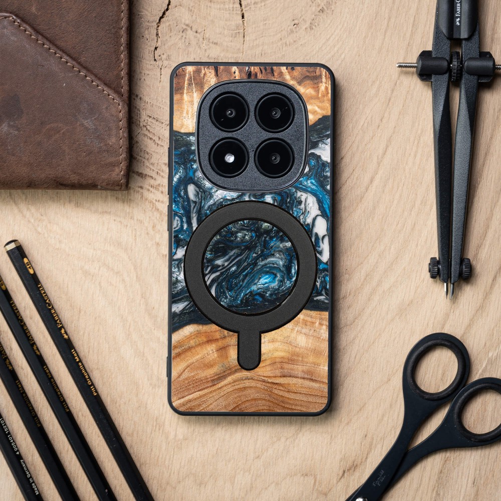 Etui Bewood Unique do Xiaomi Redmi Note 15 Pro 5G - Planets - Ziemia z MagSafe (3)