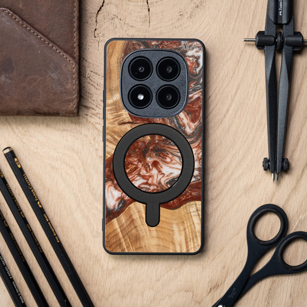 Etui Bewood Unique do Xiaomi Redmi Note 15 Pro 5G - Planets - Wenus z MagSafe (3)