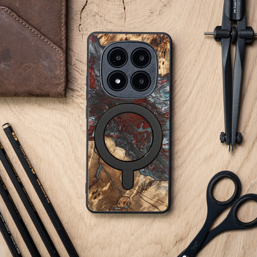 Etui Bewood Unique do Xiaomi Redmi Note 15 Pro 5G - Planets - Pluton z MagSafe (3)