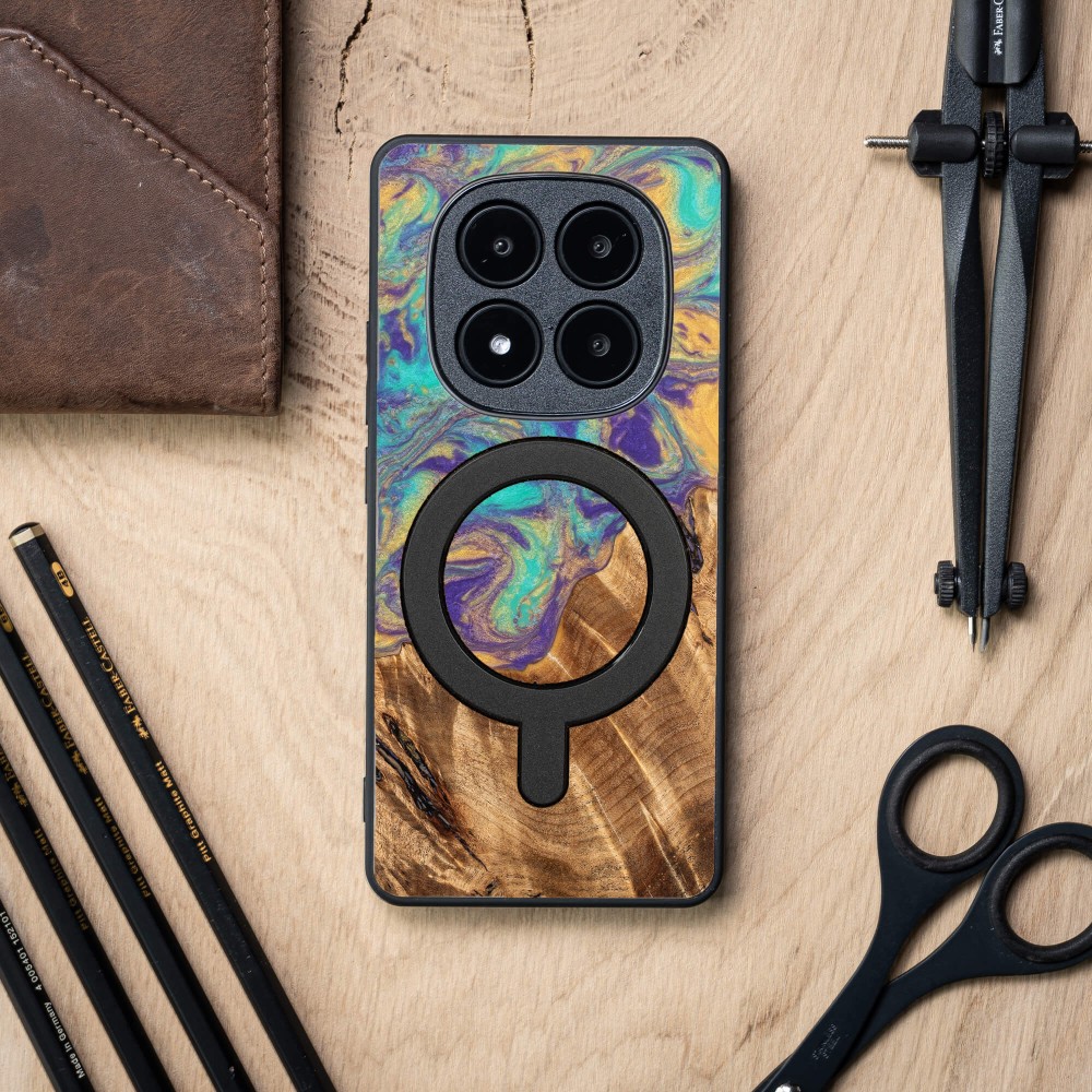 Bewood Resin Case for Xiaomi Redmi Note 15 5G - Planets - Mercury with MagSafe (3)