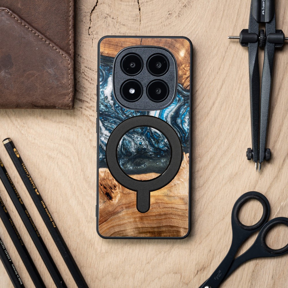 Etui Bewood Unique do Xiaomi Redmi Note 15 Pro Plus 5G - Planets - Ziemia z MagSafe (3)