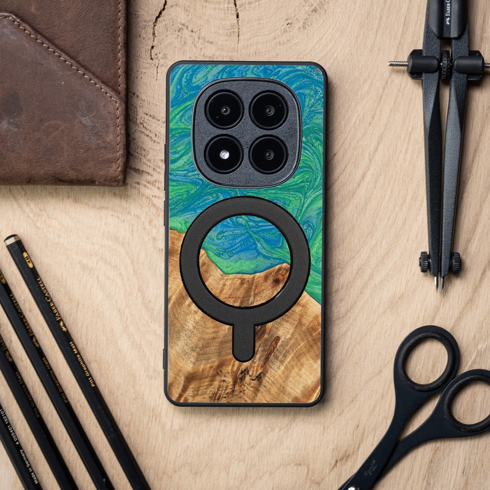 Etui Bewood Unique do Xiaomi Redmi Note 15 Pro Plus 5G - Neons - Tokyo z MagSafe (3)