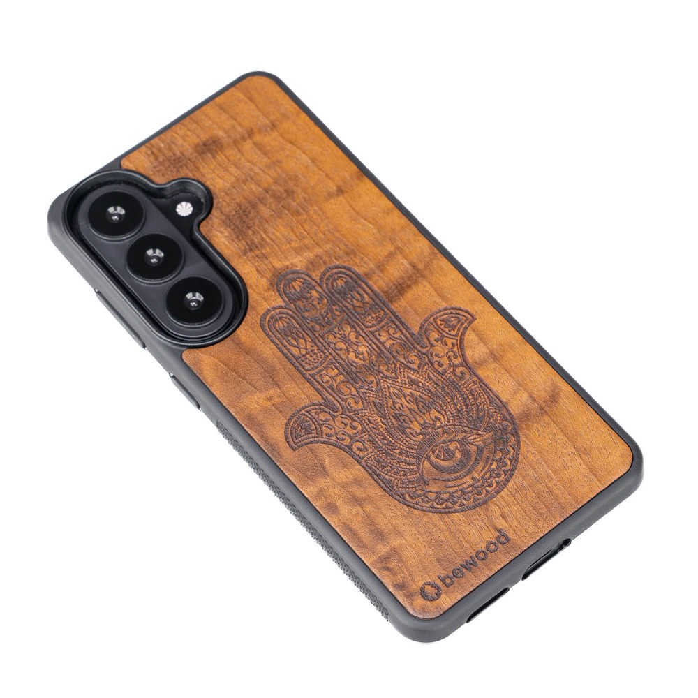 Drewniane Etui Bewood do Samsung Galaxy A57 5G HAMSA IMBUIA (3)