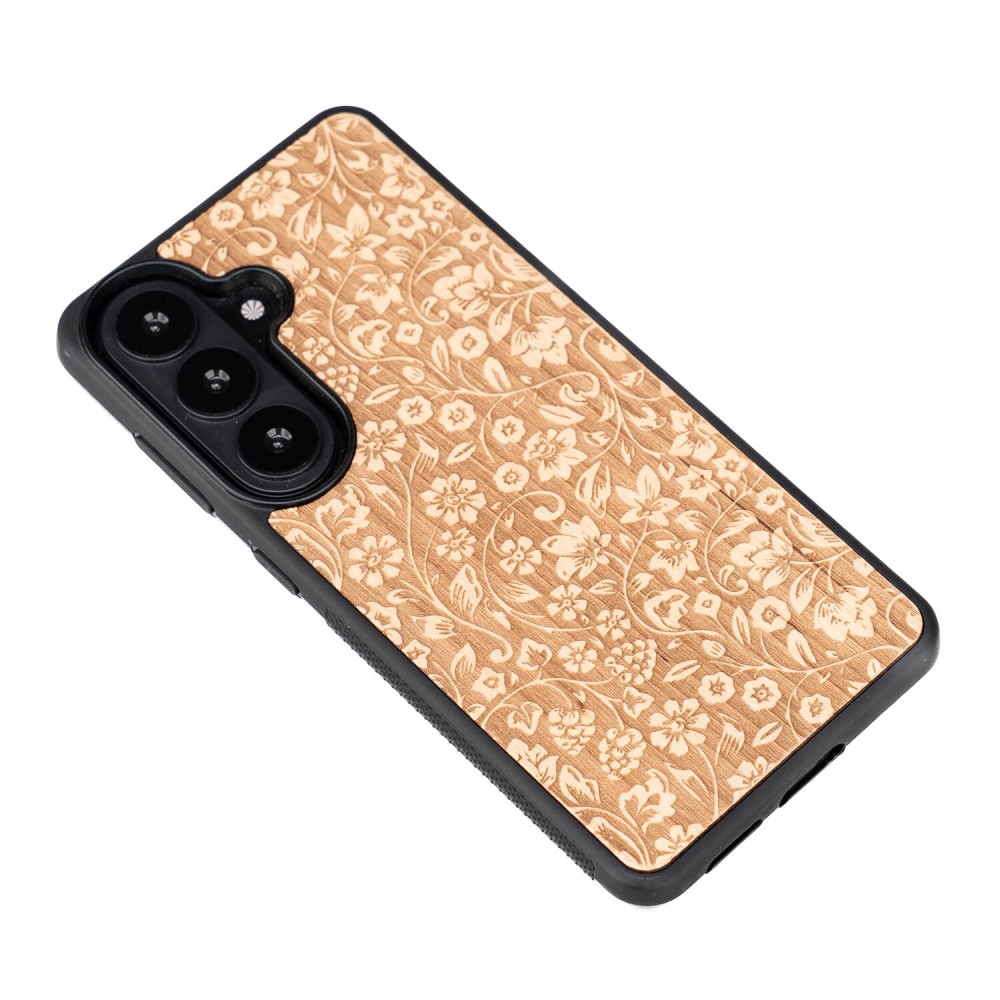 Drewniane Etui Bewood do Samsung Galaxy A37 5G KWIATY POLNE ANIEGRE (3)
