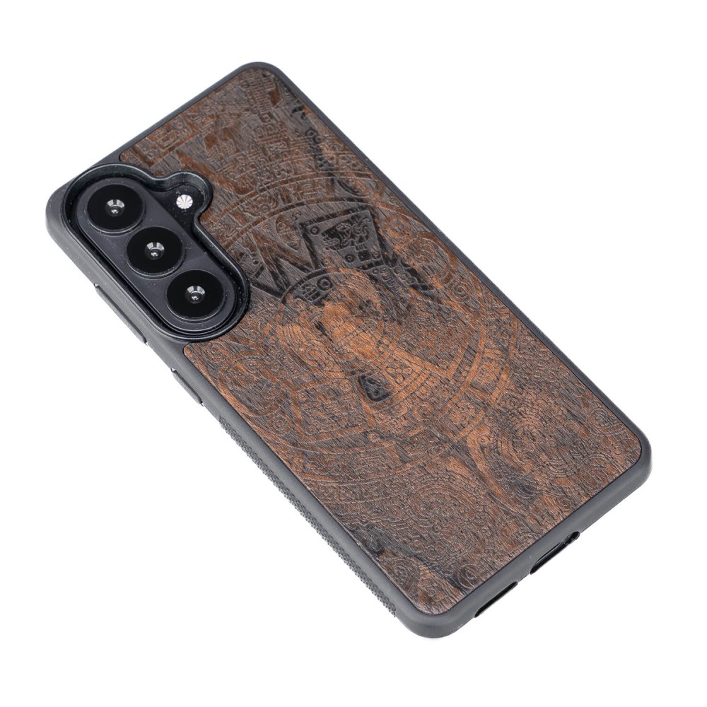 Samsung Galaxy A37 5G Aztec Calendar Ziricote Bewood Wood Case (3)
