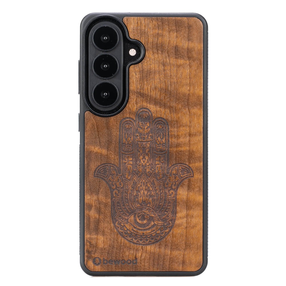 Drewniane Etui Bewood do Samsung Galaxy A37 5G HAMSA IMBUIA (1)