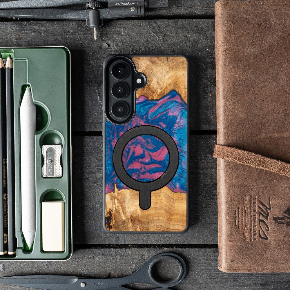 Bewood Resin Case for Samsung Galaxy A37 5G - Neons - Vegas with MagSafe (3)