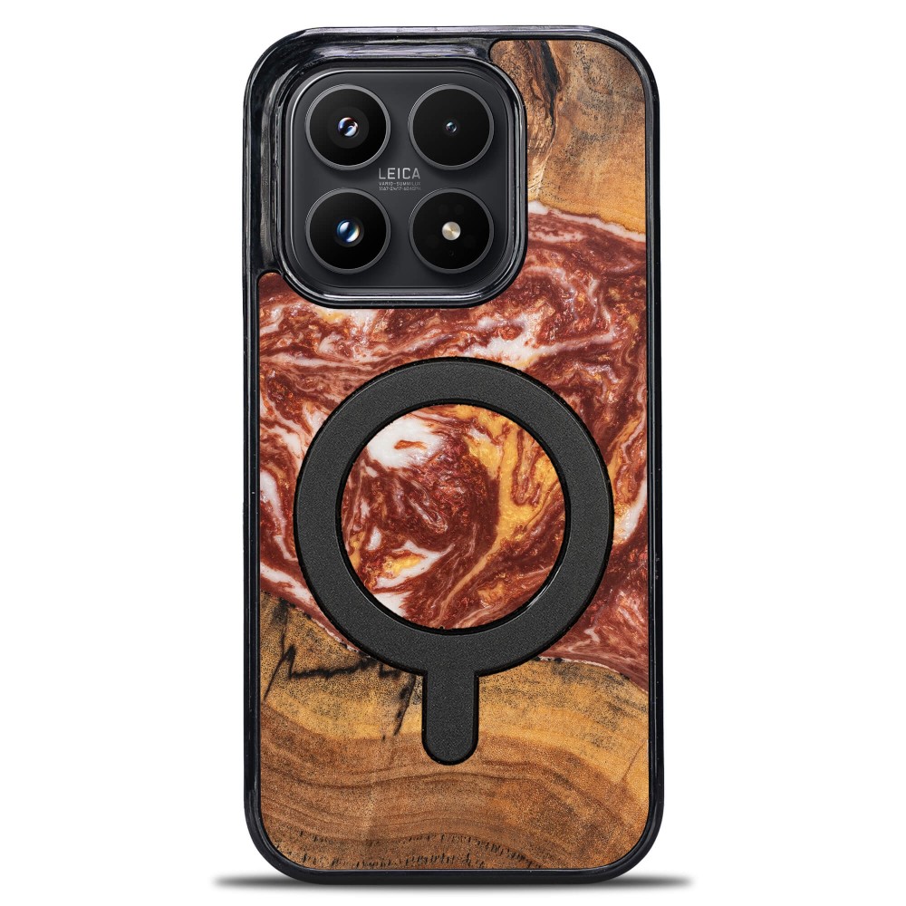 Bewood Resin Case for Xiaomi 17 - Planets - Mars with MagSafe (1)