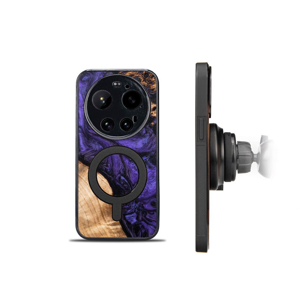 Bewood Resin Case for Xiaomi 17 Ultra - Violet with MagSafe (2)