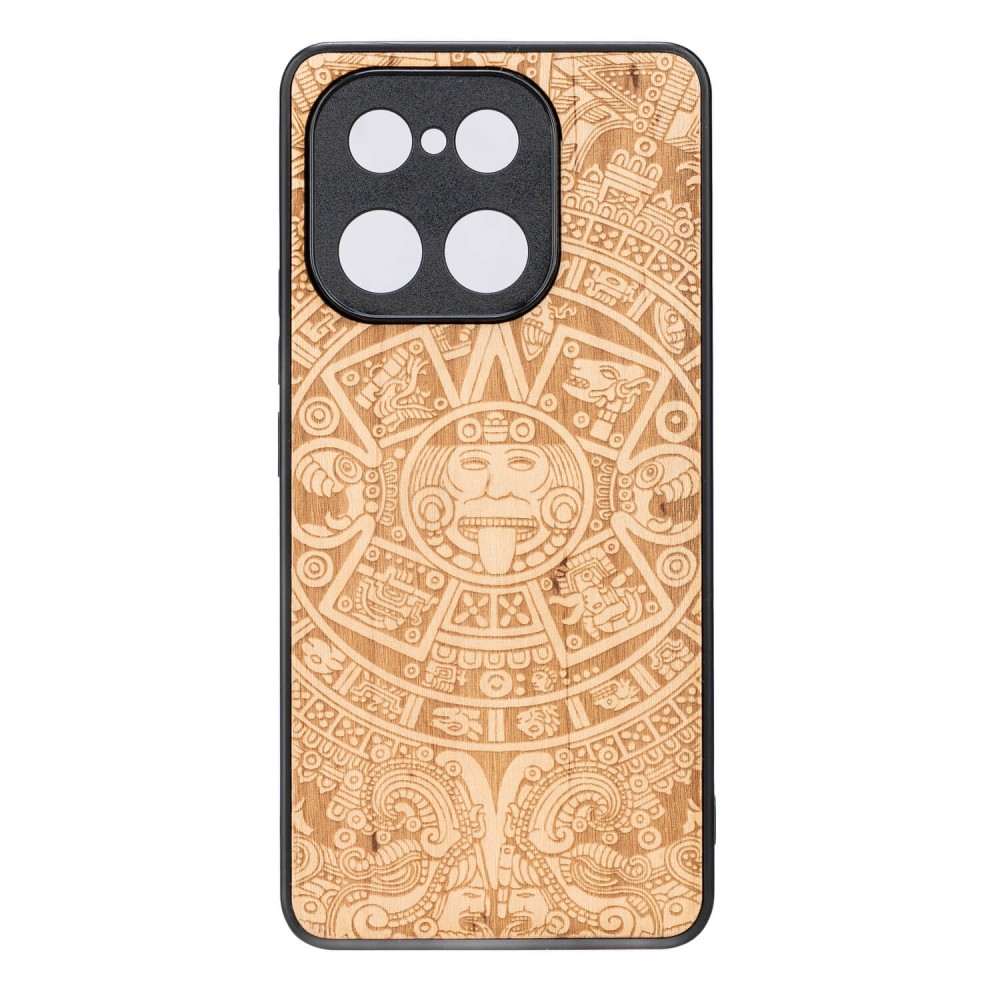 Realme 16 Pro 5G Aztec Calendar Anigre Bewood Wood Case (1)