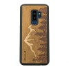 Samsung Galaxy S9+ Mountains Imbuia Wood Case