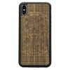 Apple iPhone XS MAX Aztec Calendar Frake Wood Case