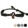 Wooden Bracelet Zodiac Sign - Leo - Merbau Cotton