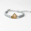 Wooden Bracelet Sail Boat Anigre Cotton