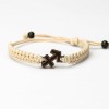 Wooden Bracelet Zodiac Sign - Sagittarius - Merbau Cotton