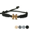 Wooden Bracelet Zodiac Sign - Pisces - Anigre Cotton