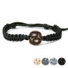 Wooden Bracelet Zodiac Sign - Cancer - Merbau Cotton
