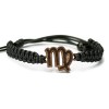Wooden Bracelet Zodiac Sign - Virgo - Merbau Cotton