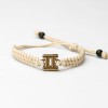 Wooden Bracelet Zodiac Sign - Gemini - Anigre Cotton