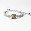 Wooden Bracelet Zodiac Sign - Gemini - Anigre Cotton