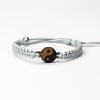 Wooden Bracelet Yin Yang Merbau Cotton